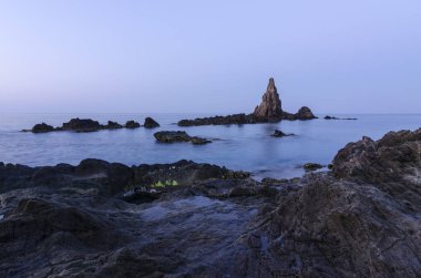 Günün ilk saati Cabo de Gata 'nın göbeğindeki Sirenas Resifi' nde (Almera)