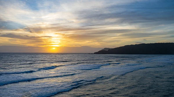 Beautiful beach view on kuta lombok indonesia beach lonely on su