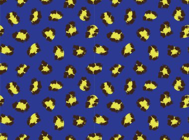 Klasik Modern Leopar Fırça Vuruşları Kusursuz Yazdırma Arkaplanı