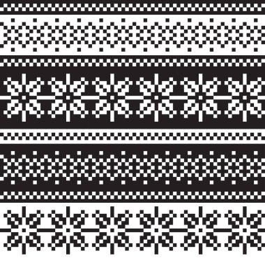 Noel Kartaneleri Güzel Ada Vektör Arkaplanında Kusursuz Kalıp