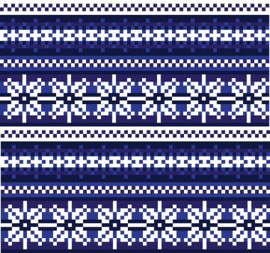 Noel Kartaneleri Güzel Ada Vektör Arkaplanında Kusursuz Kalıp