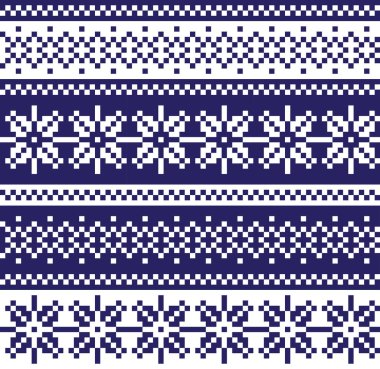 Noel Kartaneleri Güzel Ada Vektör Arkaplanında Kusursuz Kalıp