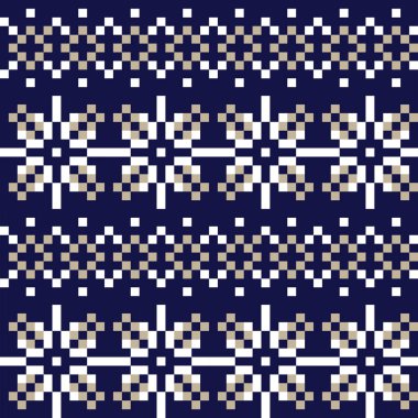 Noel Kartaneleri Güzel Ada Vektör Arkaplanında Kusursuz Kalıp