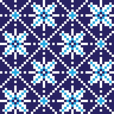 Noel Kartaneleri Güzel Ada Vektör Arkaplanında Kusursuz Kalıp