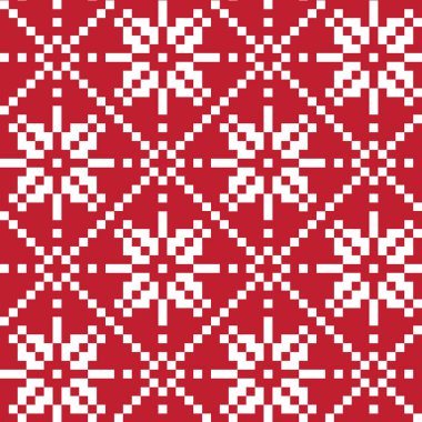 Noel Kartaneleri Güzel Ada Vektör Arkaplanında Kusursuz Kalıp