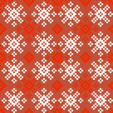 Noel Kartaneleri Güzel Ada Vektör Arkaplanında Kusursuz Kalıp