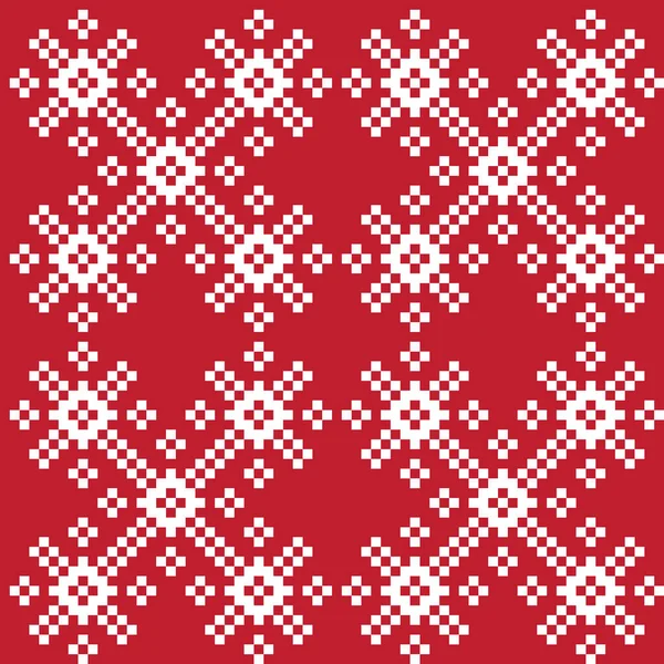 Рождественская ярмарка снежинки Остров бесшовный шаблон фон в векторе — стоковый вектор