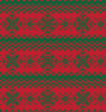 Noel Kartaneleri Güzel Ada Vektör Arkaplanında Kusursuz Kalıp