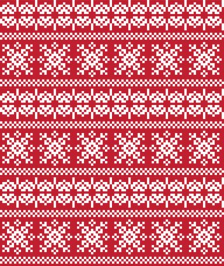 Noel Kartaneleri Güzel Ada Vektör Arkaplanında Kusursuz Kalıp