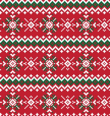 Noel Kartaneleri Güzel Ada Vektör Arkaplanında Kusursuz Kalıp