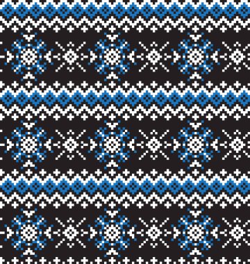 Noel Kartaneleri Güzel Ada Vektör Arkaplanında Kusursuz Kalıp