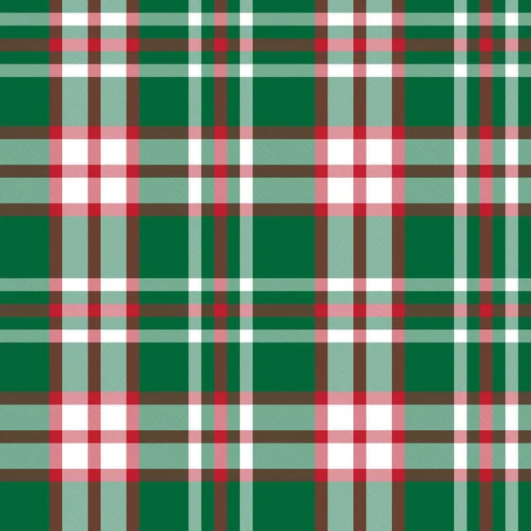 Classic Modern Plaid Tartan Seamless Pattern in Vector — Stock Vector