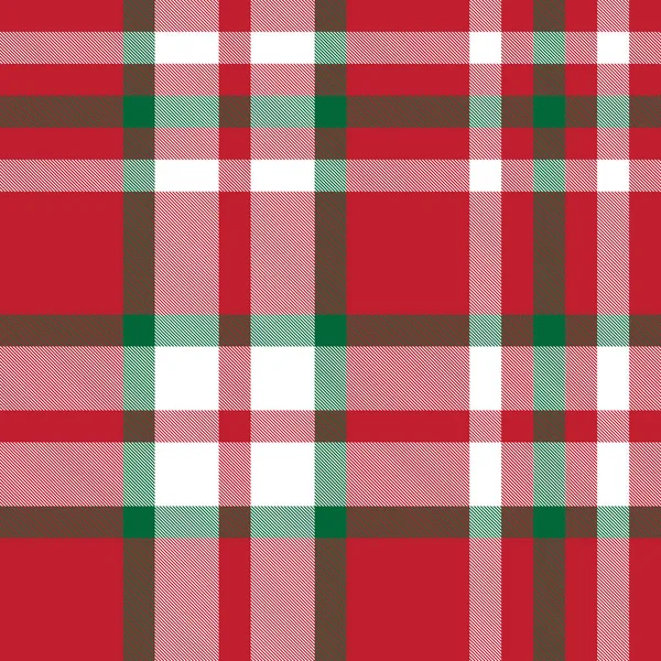 Classic Modern Plaid Tartan Seamless Pattern in Vector — Stock Vector