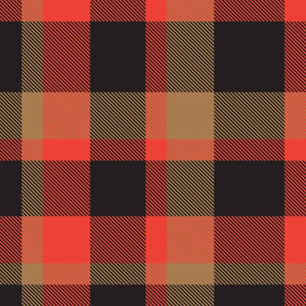 Classic Modern Plaid Tartan Seamless Pattern in Vector — Stock Vector