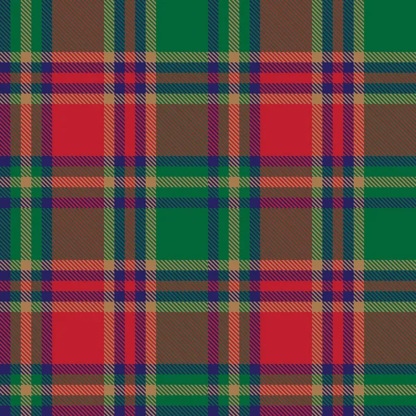 Classic Modern Plaid Tartan naadloos patroon in Vector — Stockvector