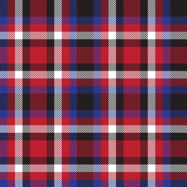 Klasik Modern Ekose Tartan Vektörde Kusursuz Desen
