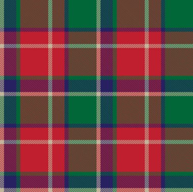 Klasik Modern Ekose Tartan Vektörde Kusursuz Desen