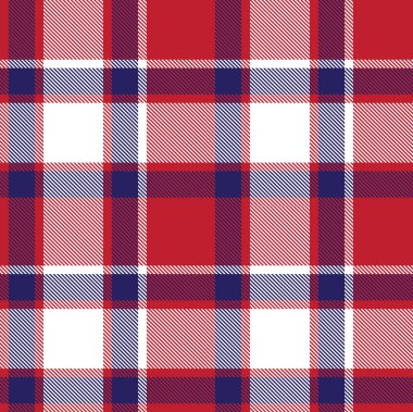 Klasik Modern Ekose Tartan Vektörde Kusursuz Desen