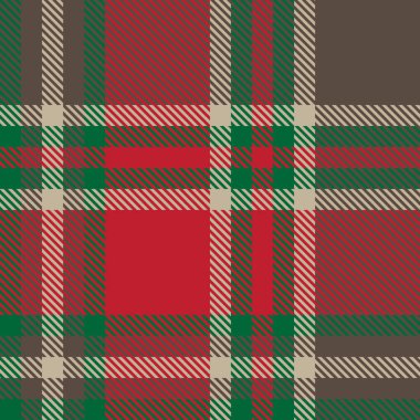 Klasik Modern Ekose Tartan Vektörde Kusursuz Desen