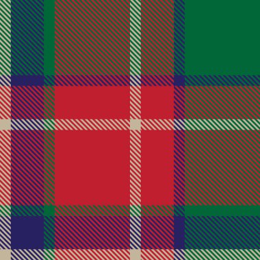 Klasik Modern Ekose Tartan Vektörde Kusursuz Desen