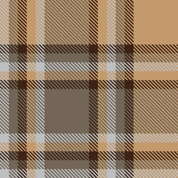 Classic Modern Plaid Tartan Seamless Pattern in Vector — Stock Vector