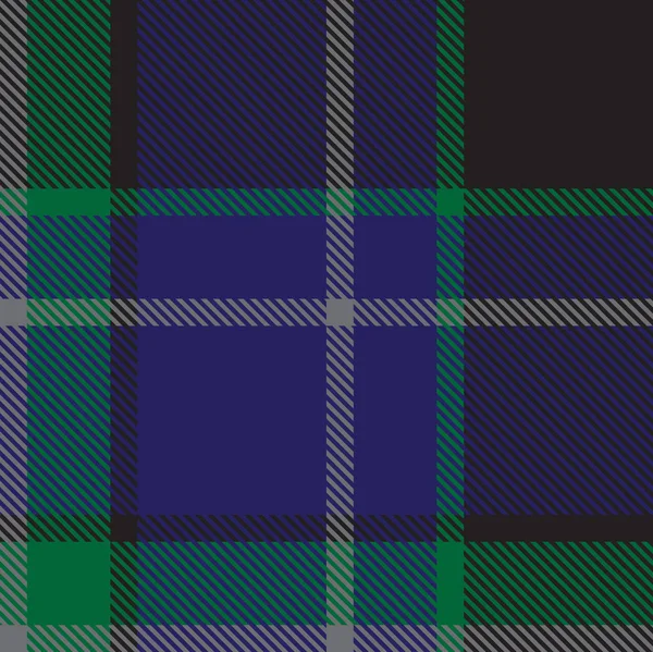 Classic Modern Plaid Tartan Seamless Pattern in Vector — Stock Vector