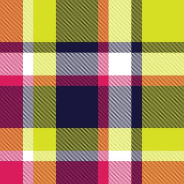Klasik Modern Ekose Tartan Vektörde Kusursuz Desen
