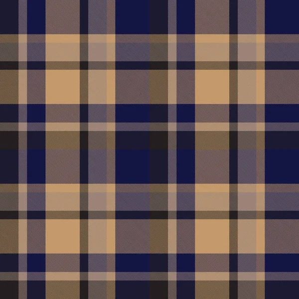 Classic Modern Plaid Tartan Seamless Pattern in Vector — Stock Vector