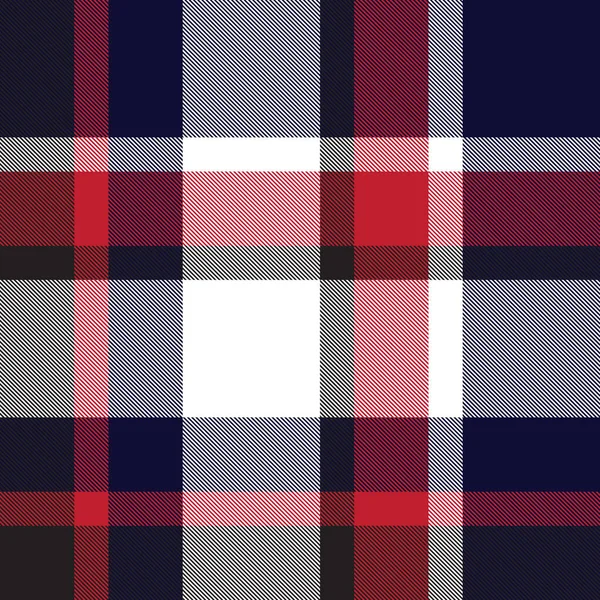 Classic Modern Plaid Tartan Seamless Pattern in Vector — Stock Vector