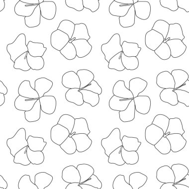 Vektörde Botanik Çiçeksiz Desen