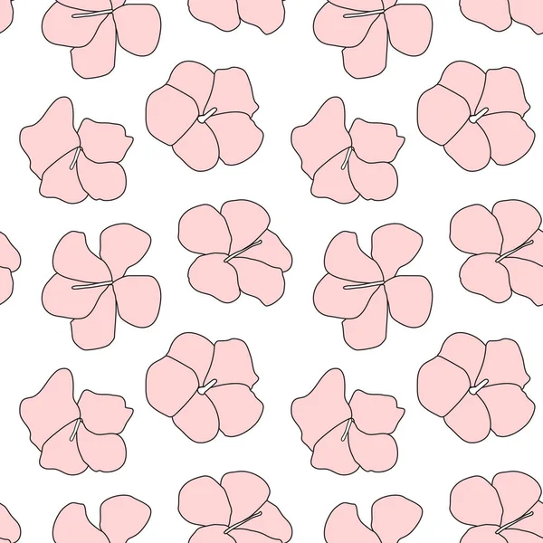 Botaniska blommiga sömlösa mönster i vektor — Stock vektor