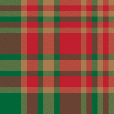 Noel Modern Ekose Tartan Vektörde Kusursuz Desen -
