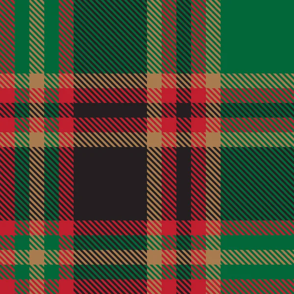 Kerst Moderne Plaid Tartan naadloos patroon in Vector - — Stockvector