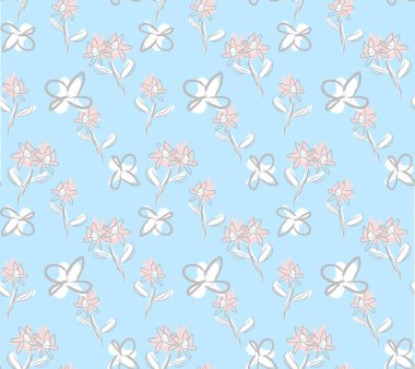 Renkli Fırça Vuruşları Kusursuz Çiçeksiz Desenli