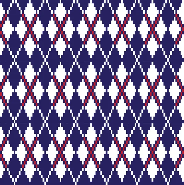 Classic Argyle Seamless Pattern — Stock Vector