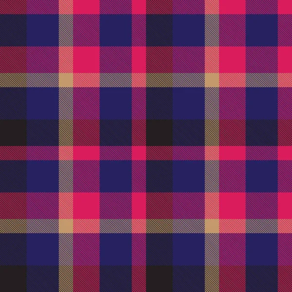 Classic Modern Plaid Tartan Seamless Pattern — Stock Vector