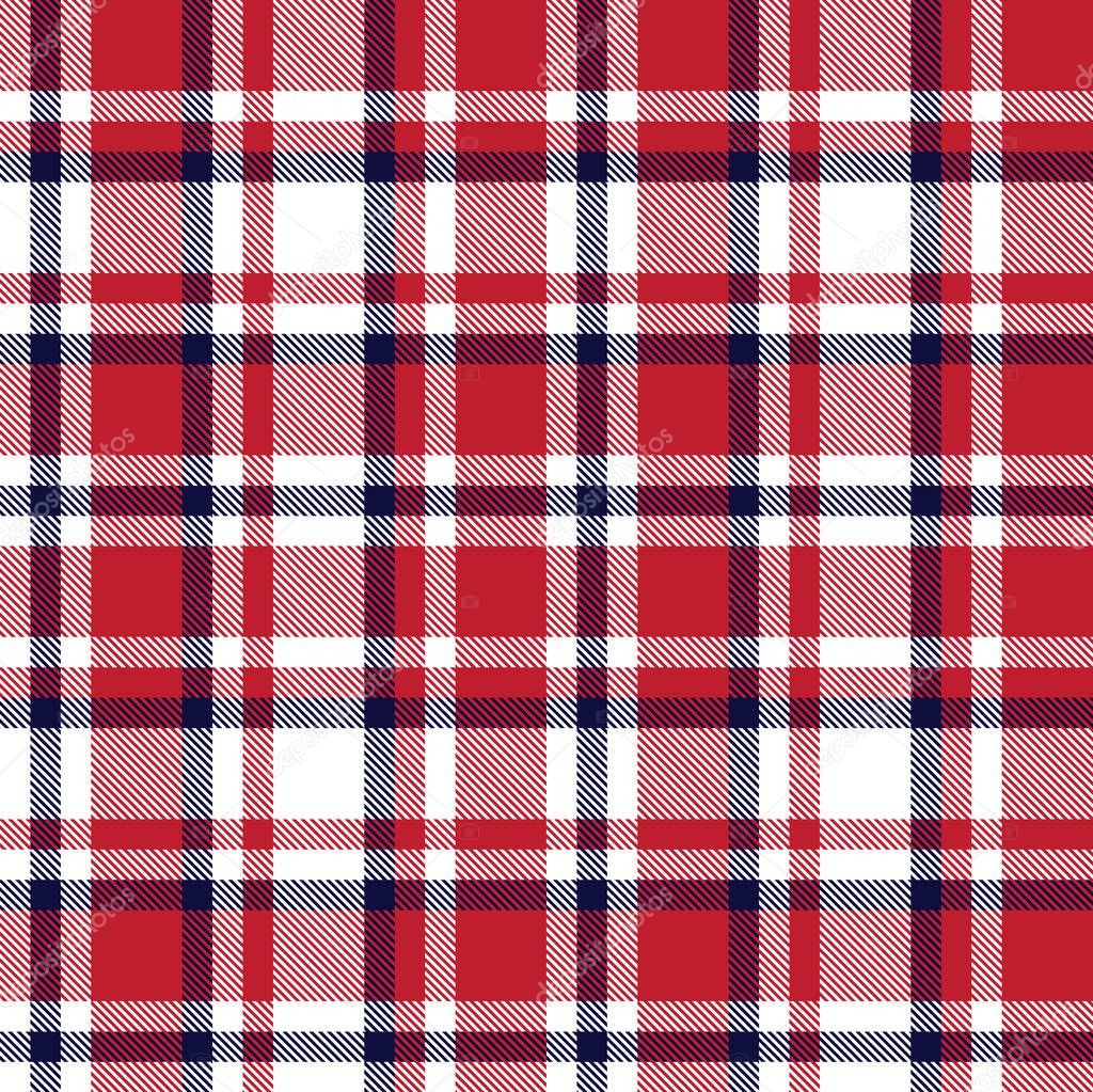 Classic Modern Plaid Tartan Seamless Pattern