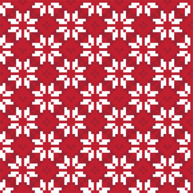 Noel Fuarı Adası Çiçeksiz Desen