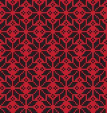 Noel Fuarı Adası Çiçeksiz Desen