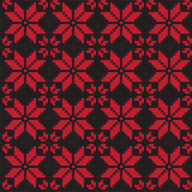 Noel Fuarı Adası Çiçeksiz Desen