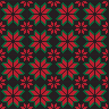 Noel Fuarı Adası Çiçeksiz Desen