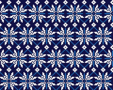 Noel Fuarı Adası Çiçeksiz Desen