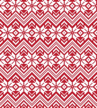 Noel Fuarı Adası Çiçeksiz Desen