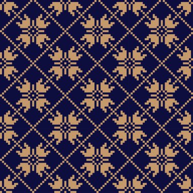 Noel Fuarı Adası Çiçeksiz Desen