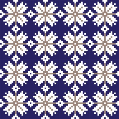 Noel Fuarı Adası Çiçeksiz Desen