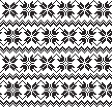 Noel Fuarı Adası Çiçeksiz Desen