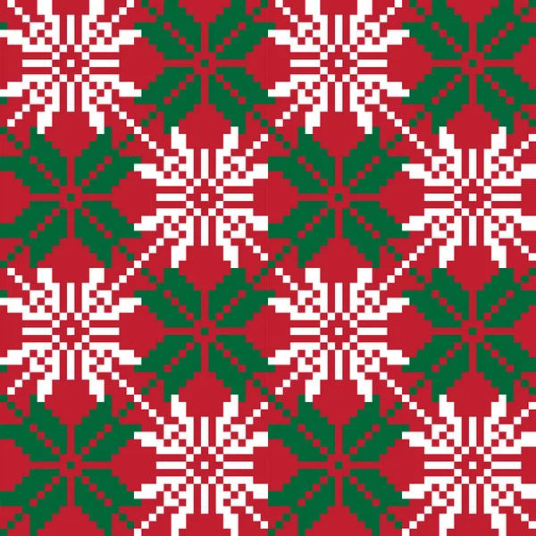 Vánoční veletrh ostrov květinové bezešvé vzor — Stockový vektor