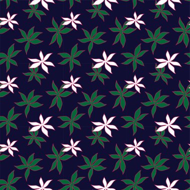 Tropikal çiçek desensiz arkaplan