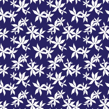 Tropikal çiçek desensiz arkaplan