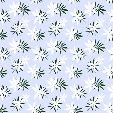 Tropikal çiçek desensiz arkaplan